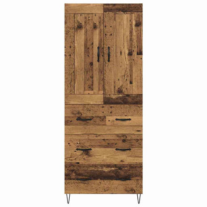 Highboard Old Wood 69.5 x 34 x 180 cm Engineered Wood