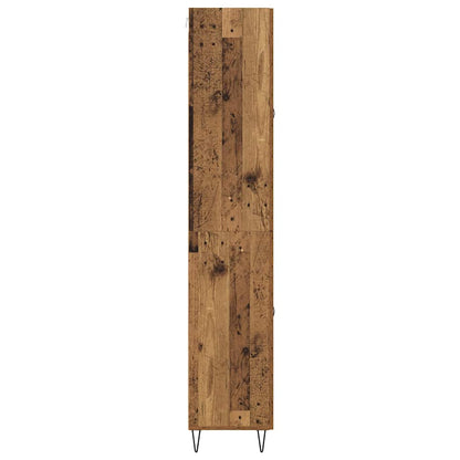 Highboard with Drawer 2 pcs Old Wood Engineered Wood