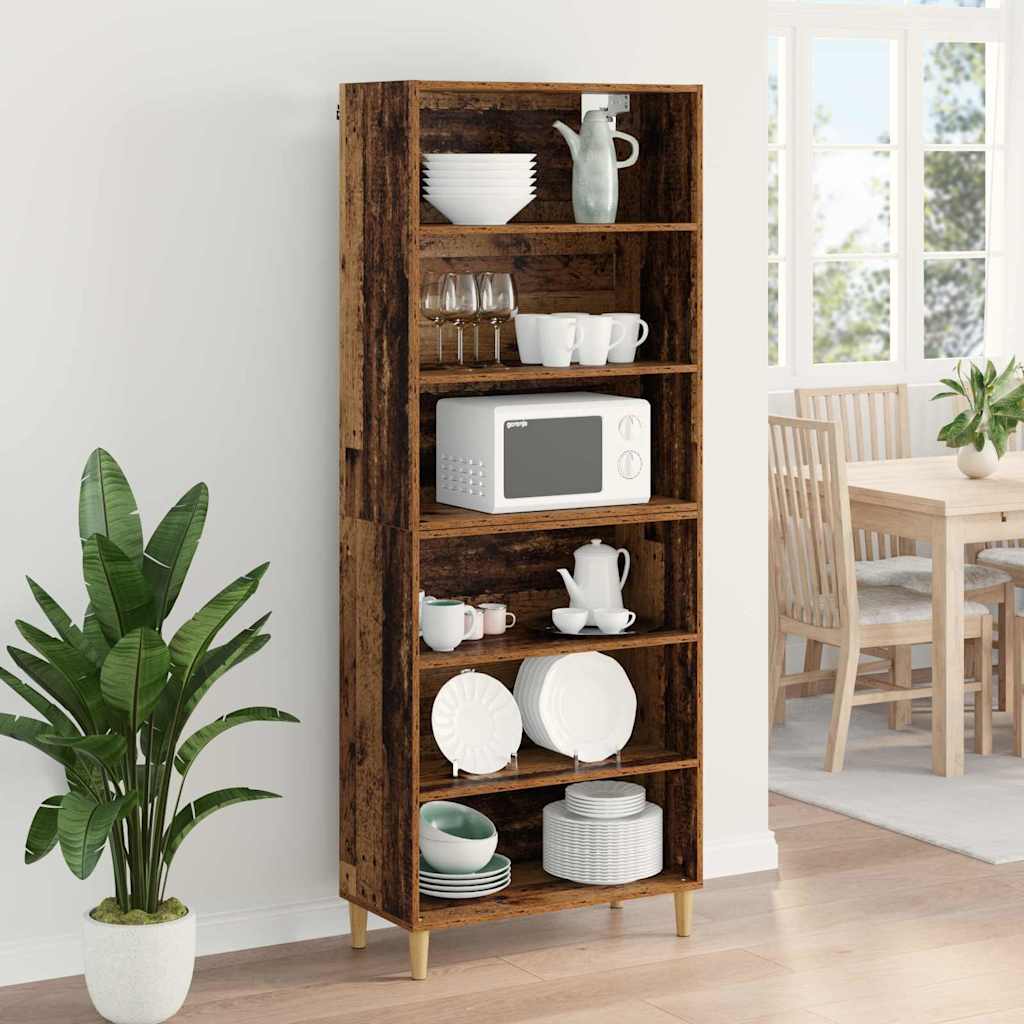 Highboard Old Wood 69.5 x 32.5 x 180 cm Engineered Wood