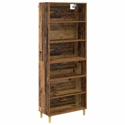 Highboard Old Wood 69.5 x 32.5 x 180 cm Engineered Wood