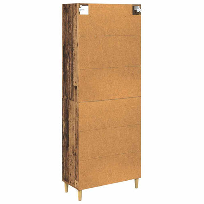 Highboard Old Wood 69.5 x 32.5 x 180 cm Engineered Wood