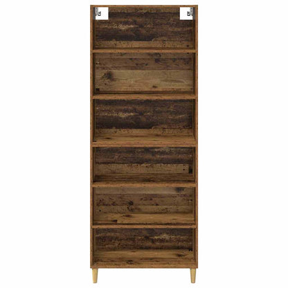 Highboard Old Wood 69.5 x 32.5 x 180 cm Engineered Wood