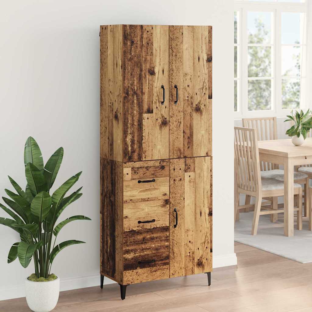 Highboard Old Wood 69.5 x 34 x 180 cm Engineered Wood