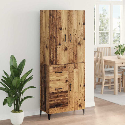 Highboard Old Wood 69.5 x 34 x 180 cm Engineered Wood