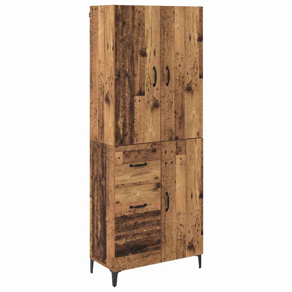 Highboard Old Wood 69.5 x 34 x 180 cm Engineered Wood