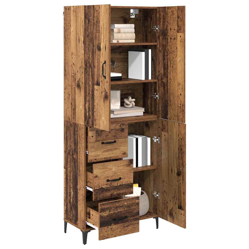 Highboard Old Wood 69.5 x 34 x 180 cm Engineered Wood
