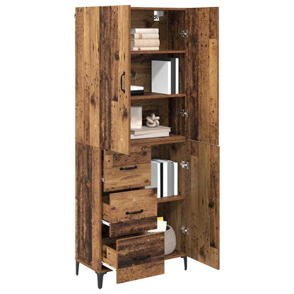Highboard Old Wood 69.5 x 34 x 180 cm Engineered Wood