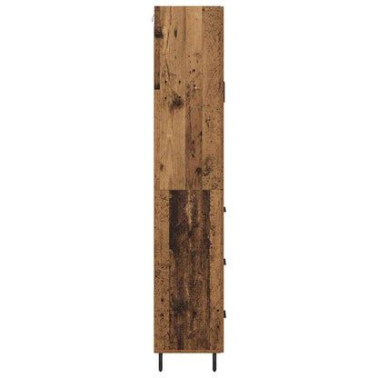 Highboard with Drawer 2 pcs Old Wood Engineered Wood