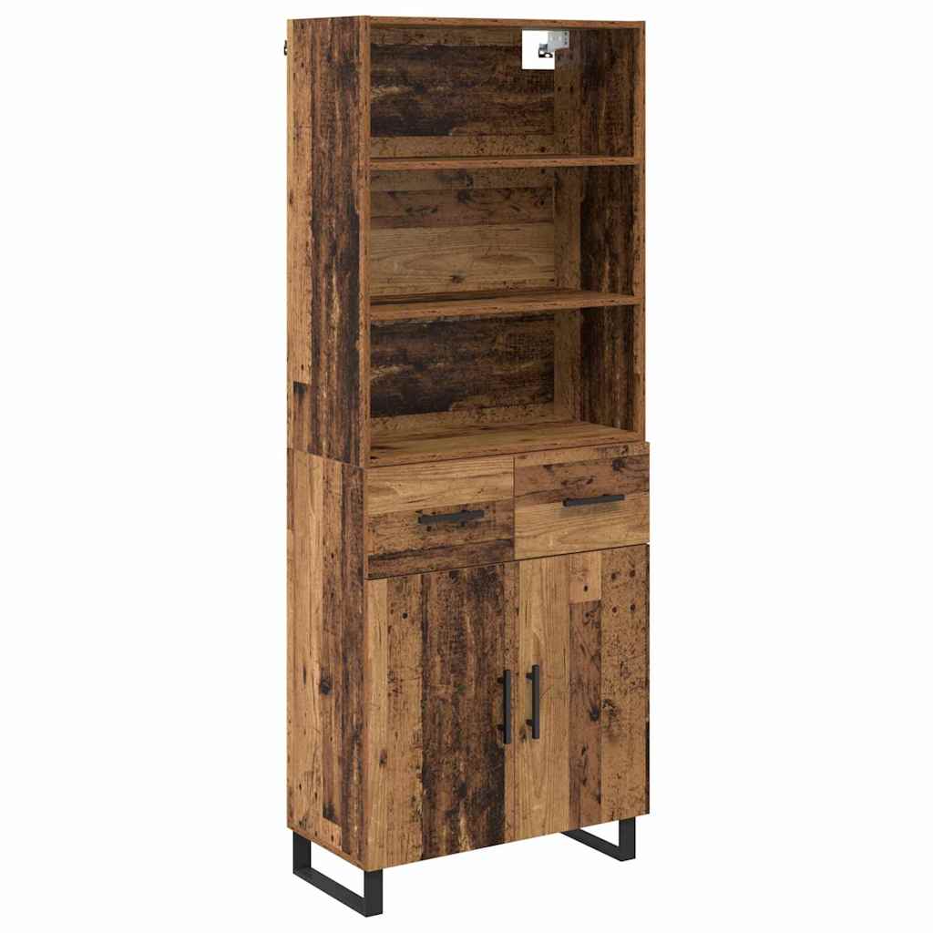 Highboard Old Wood 69.5 x 34 x 180 cm Engineered Wood