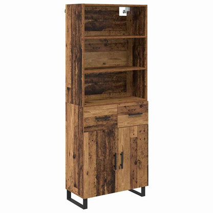 Highboard Old Wood 69.5 x 34 x 180 cm Engineered Wood