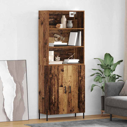 Highboard Old Wood 69.5 x 32.5 x 180 cm Engineered Wood