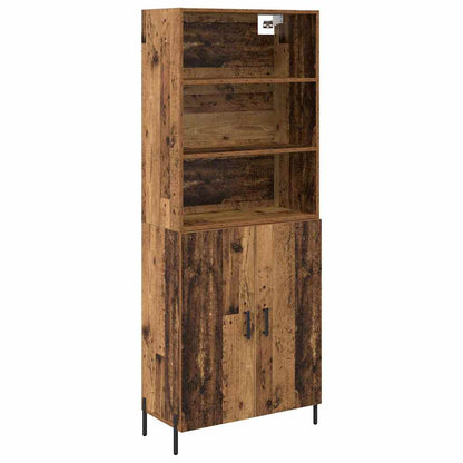 Highboard Old Wood 69.5 x 32.5 x 180 cm Engineered Wood