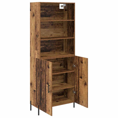 Highboard Old Wood 69.5 x 32.5 x 180 cm Engineered Wood