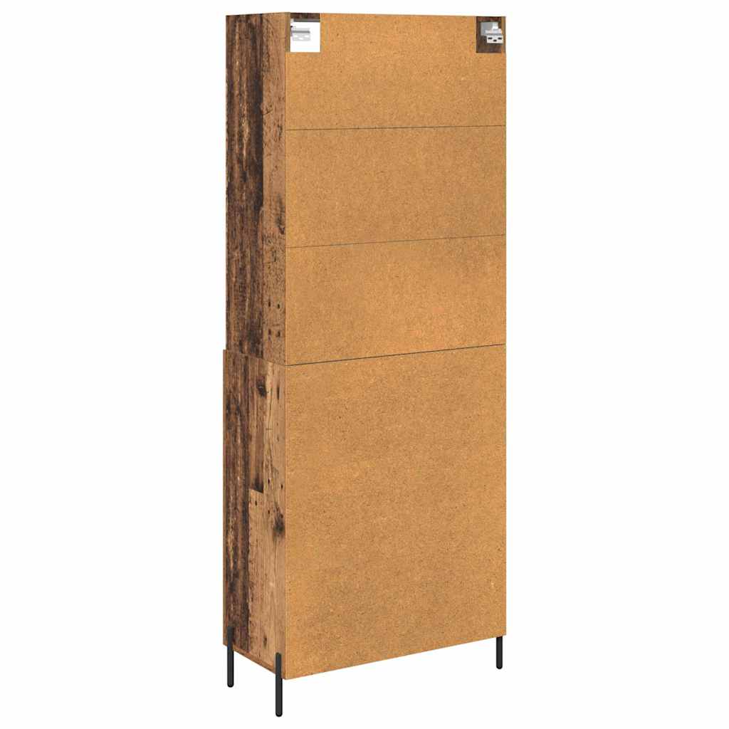 Highboard Old Wood 69.5 x 32.5 x 180 cm Engineered Wood
