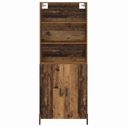 Highboard Old Wood 69.5 x 32.5 x 180 cm Engineered Wood