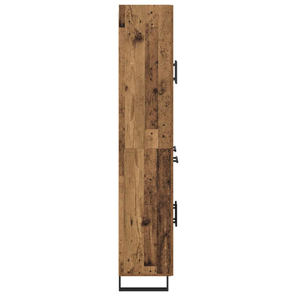 Highboard with Drawer 2 pcs Old Wood Engineered Wood
