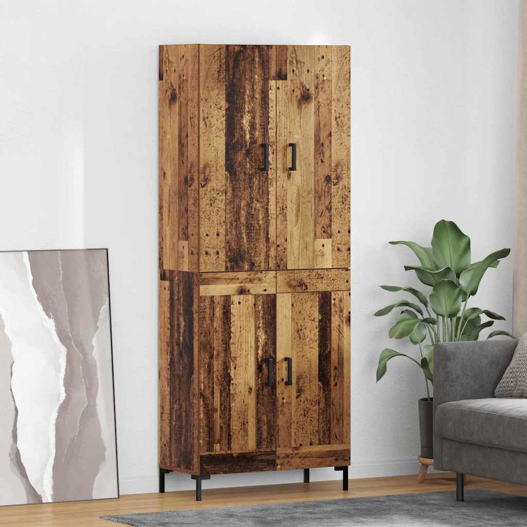 Highboard Old Wood 69.5 x 34 x 180 cm Engineered Wood