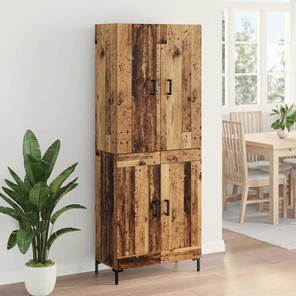 Highboard Old Wood 69.5 x 34 x 180 cm Engineered Wood