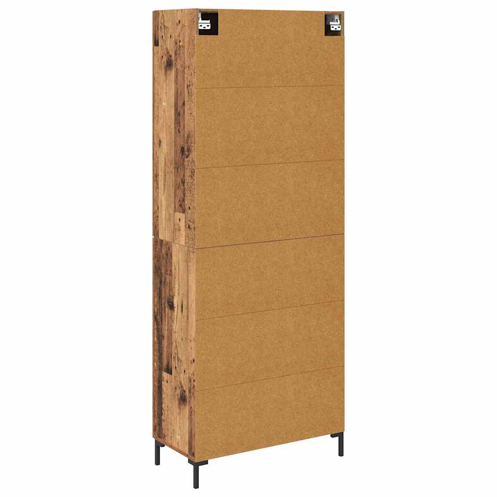 Highboard Old Wood 69.5 x 34 x 180 cm Engineered Wood