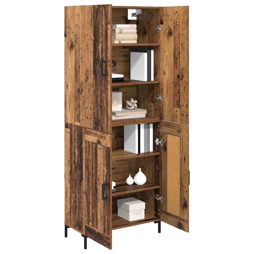 Highboard Old Wood 69.5 x 34 x 180 cm Engineered Wood