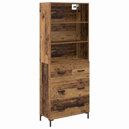 Highboard Old Wood 69.5 x 34 x 180 cm Engineered Wood