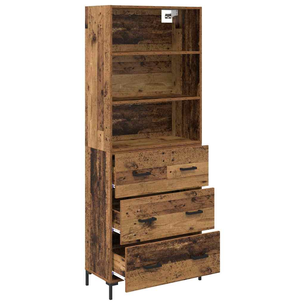 Highboard Old Wood 69.5 x 34 x 180 cm Engineered Wood