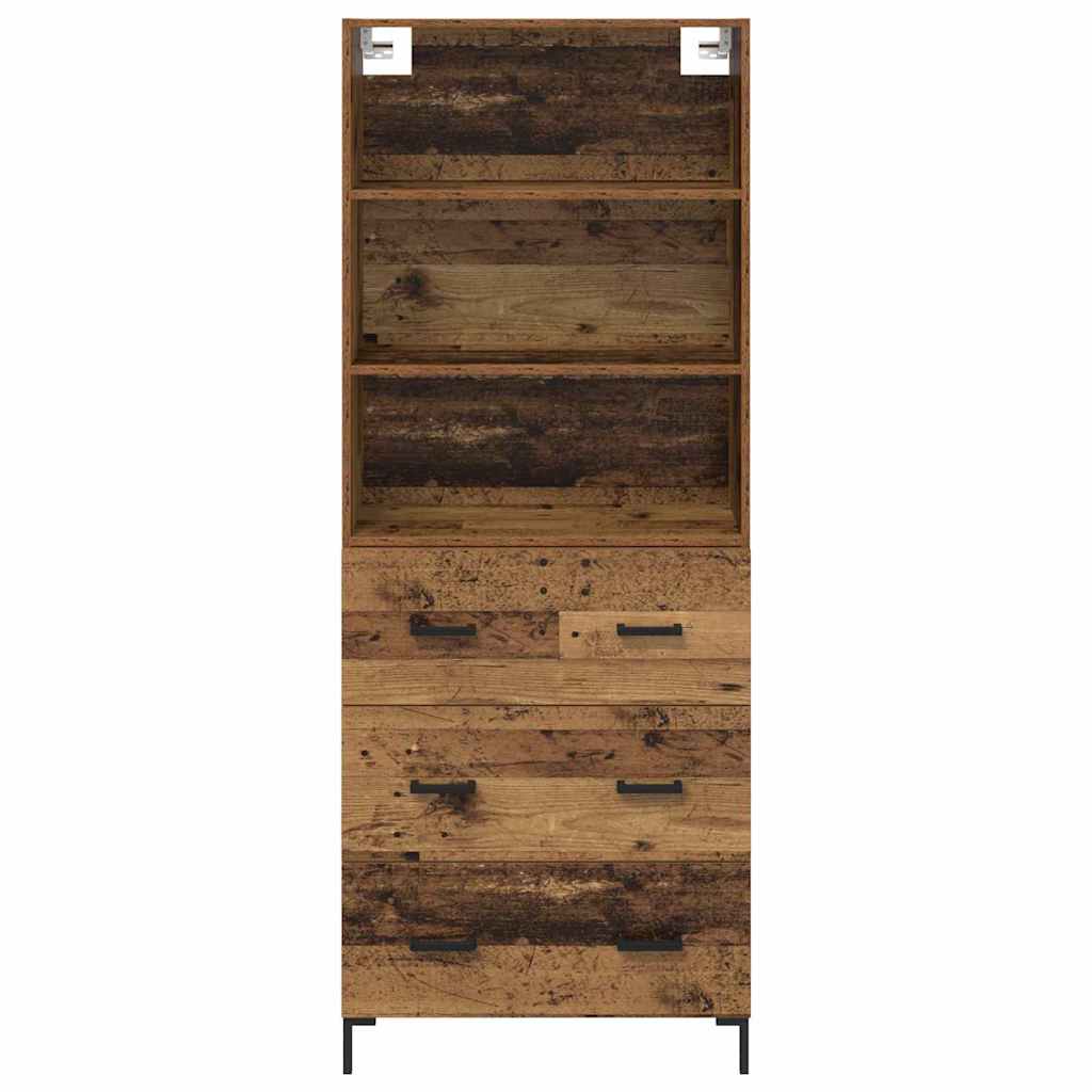 Highboard Old Wood 69.5 x 34 x 180 cm Engineered Wood