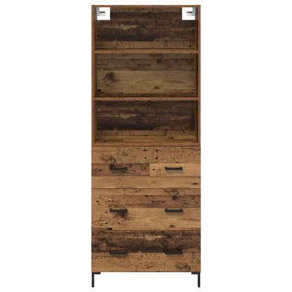 Highboard Old Wood 69.5 x 34 x 180 cm Engineered Wood