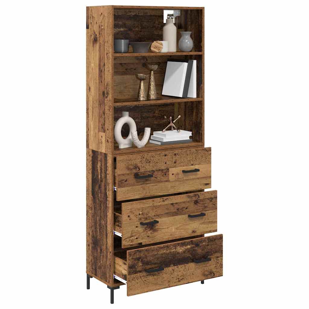Highboard Old Wood 69.5 x 34 x 180 cm Engineered Wood