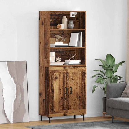 Highboard Old Wood 69.5 x 34 x 180 cm Engineered Wood