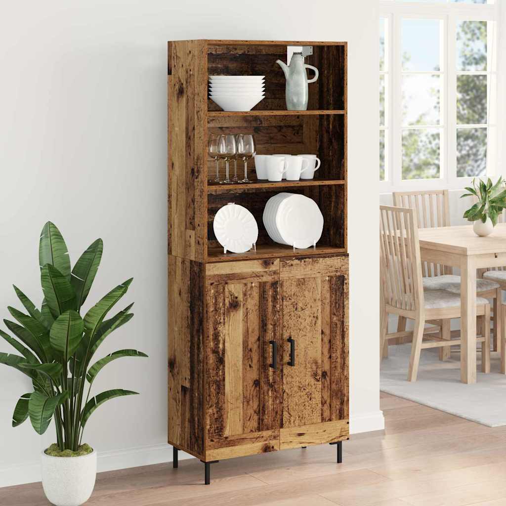 Highboard Old Wood 69.5 x 34 x 180 cm Engineered Wood