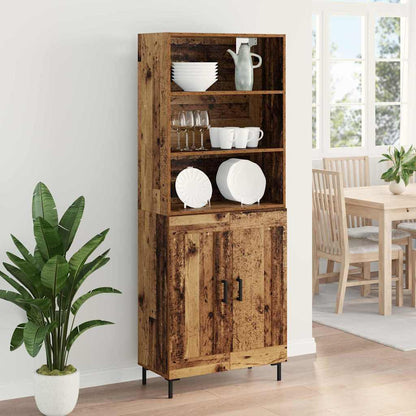 Highboard Old Wood 69.5 x 34 x 180 cm Engineered Wood