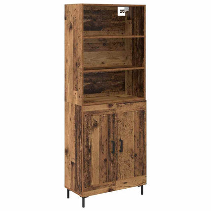 Highboard Old Wood 69.5 x 34 x 180 cm Engineered Wood