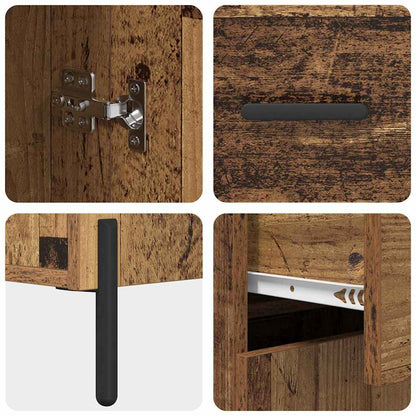 Highboard Old Wood 69.5 x 34 x 180 cm Engineered Wood