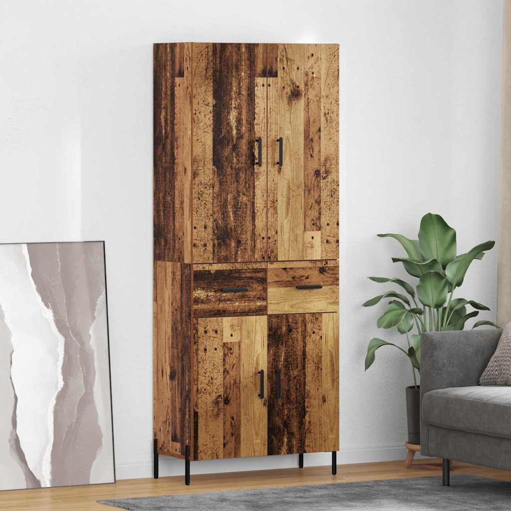 Highboard Old Wood 69.5 x 34 x 180 cm Engineered Wood