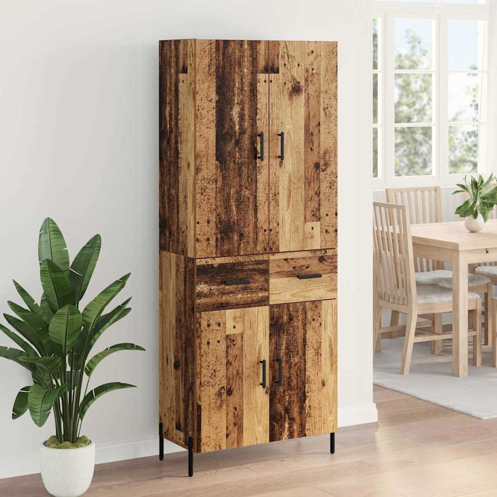Highboard Old Wood 69.5 x 34 x 180 cm Engineered Wood