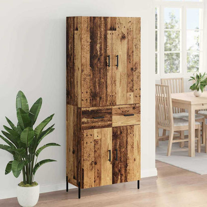 Highboard Old Wood 69.5 x 34 x 180 cm Engineered Wood
