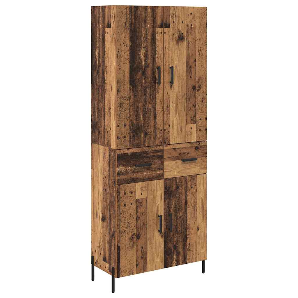 Highboard Old Wood 69.5 x 34 x 180 cm Engineered Wood