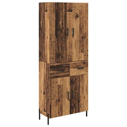 Highboard Old Wood 69.5 x 34 x 180 cm Engineered Wood