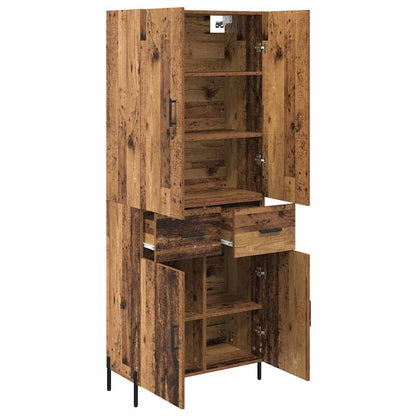 Highboard Old Wood 69.5 x 34 x 180 cm Engineered Wood