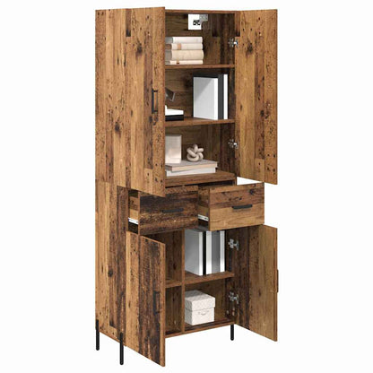 Highboard Old Wood 69.5 x 34 x 180 cm Engineered Wood