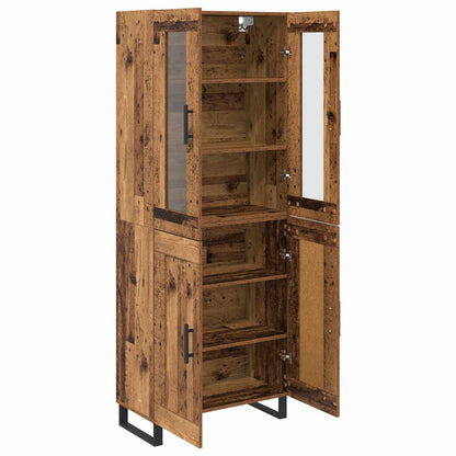 Highboard 2 pcs Old Wood Engineered Wood