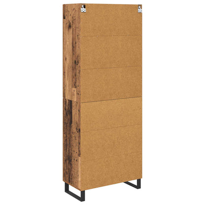 Highboard 2 pcs Old Wood Engineered Wood