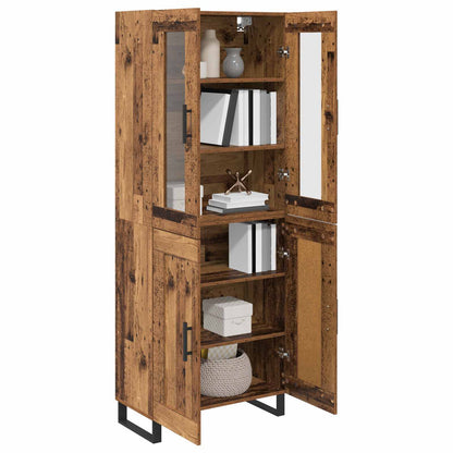 Highboard 2 pcs Old Wood Engineered Wood