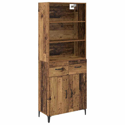 Highboard Old Wood 69.5 x 34 x 180 cm Engineered Wood