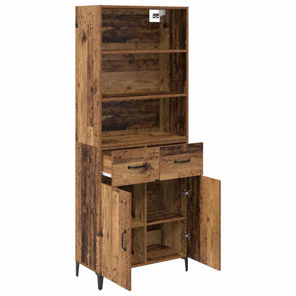 Highboard Old Wood 69.5 x 34 x 180 cm Engineered Wood