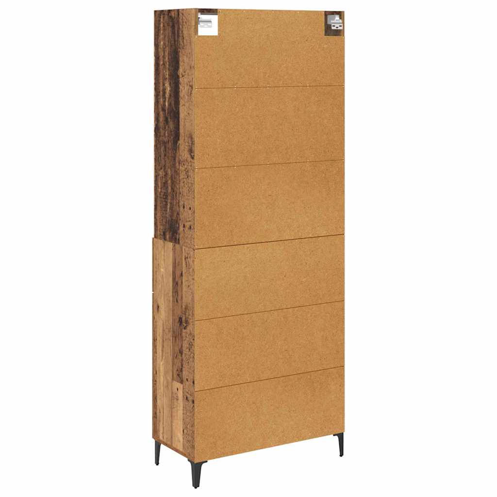 Highboard Old Wood 69.5 x 34 x 180 cm Engineered Wood