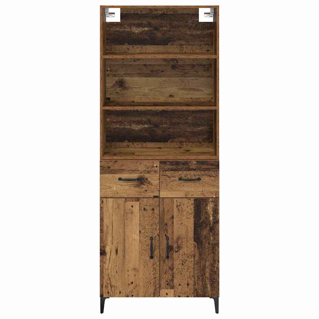 Highboard Old Wood 69.5 x 34 x 180 cm Engineered Wood
