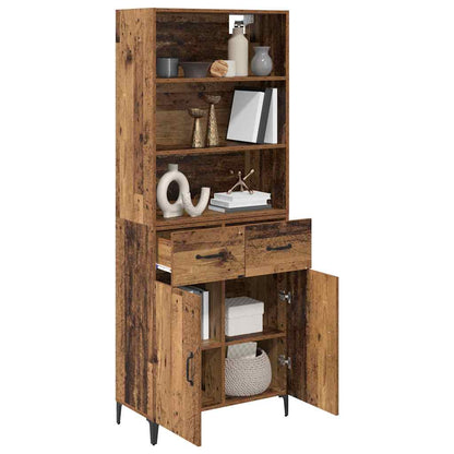 Highboard Old Wood 69.5 x 34 x 180 cm Engineered Wood