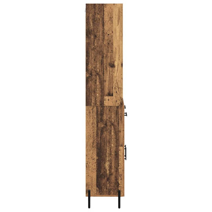 Highboard Old Wood 69.5 x 32.5 x 180 cm Engineered Wood